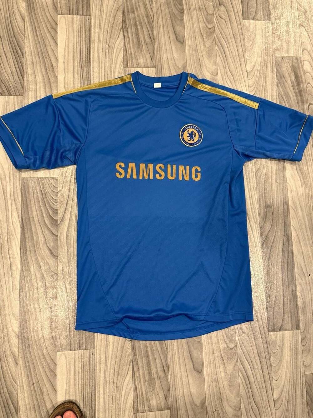 Chelsea FC 2012-13 Home Jersey Samsung #20 Blue/Gold Soccer Shirt - Size L